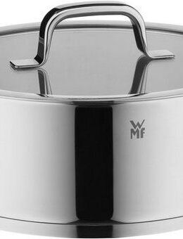 WMF Bratentopf Compact Cuisine, Cromargan® Edelstahl Rostfrei 18/10 (2-tlg), wärmeduzierende Hohlgriffe, Innenskalierung, Schüttrand