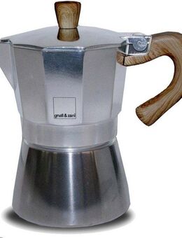 gnali & zani Espressokocher, Induktion, silberfarben