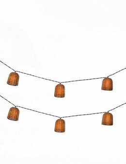 Luxform LED-Lichterkette Luxform Solar Rattan, 1-flammig, LED-Lichterkette, Solarenergie, warmweiß, IP44