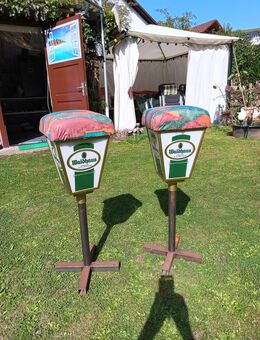 2 Barhocker Waldhausbierlampen - Beerfelden
