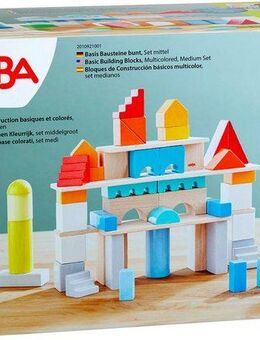 Haba Bausteine-Set Basis Spielbausteine, Made in Germany, inkl. Aufbewahrungstasche