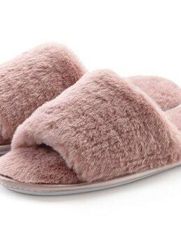 Vivance Hausschuh, Pantolette, Pantoffel, Pantolette mit kuscheligem, warmen Fellimitat VEGAN