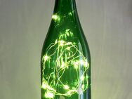 2 LED-Flaschen BERLIN Dekoflaschen - grün und transparent - 30 cm - Hamburg Hamburg-Nord