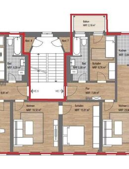 2 Balkone! Großzügige 6-Zimmer-Etagenwohnung im Gründerzeitdenkmal - Blick ins Grüne & nahe am Park! - Leipzig