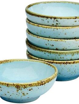 CreaTable Tapas-Schale NATURE COLLECTION, Steinzeug, (Set, 6-tlg), Snackschale, Dipschale, Servierschale, Ø 8 cm