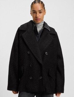 BOSS ORANGE Caban Cabani Premium Damenmode im Boxy-Fit mit Bouclé-Struktur