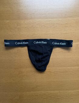 Calvin Klein Herren Tanga schwarz Gr. L Unterwäsche Slip - Wuppertal