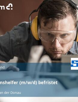 Produktionshelfer (m/w/d) befristet - Mühlheim (Donau)