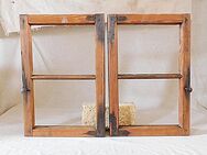altes historisches Holz Stall Schuppen Bauernhaus fenster Dekoration rustikal Landhaus shabby chic vintage - Salzatal