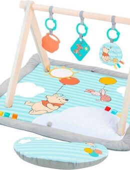 Bright Starts Spielbogen WINNIE THE POOH Once Upon a Tummy Time ™ Activity Gym, mit Plüschmatte und Stützkissen