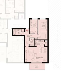 Neubau: 3-Zimmer Obergeschoss mit Balkon im Kanderhof, Binzen Nr.6 - VERKAUFT - Binzen