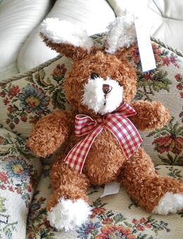 Interpräsent-Plüsch-Schlenker-Hase,Füllung,ca. 20 cm - Linnich