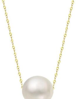 Firetti Kette mit Anhänger Schmuck Geschenk Gold 375 Halsschmuck Halskette schwebende Perle, mit Süßwasserzuchtperle