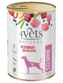 4Vets Natural Hund Diabetes 400 g - 12 x 400 g