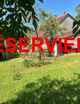 Für Heimwerker, Garagen, Schopf, Abstellunterstände, Wiesen, alter Baumbestand, Areal ca. 1.340m², älteres Wohnhaus, ... - Weilheim
