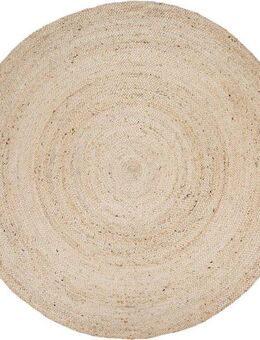 Paco Home Teppich Viborg 595, rund, Höhe: 13 mm, Jute, Modern, Boho, Handgefertigter Natur-Teppich