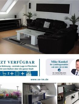 Große Maisonette Wohnung im Dachgeschoss mit Aufzug und Balkon - Pforzheim