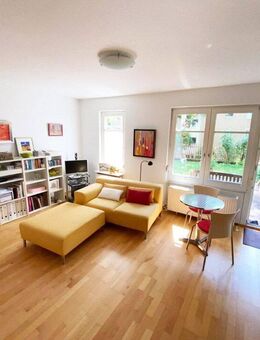 Luxuriöse ETW, S-West, Top Lage, WFL 49,16qm, Bj.88, 1 TG, 1 Kitchenette, üb. Terrasse, Garten, lux. Modern., Parkettböden, kurzf. Bezug - Stuttgart