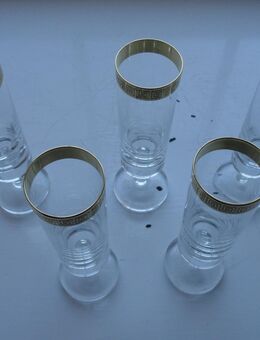 Hochwertige Sektgläser mit GOLDrand, 5 Stück - Bergheim (Nordrhein-Westfalen)