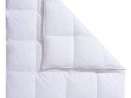 RIBECO Federbettdecke + Federkissen Laram, 2-tlg. Naturprodukt zum TOP-Preis!, Füllung: 90% Federn, 10% Daunen, Bezug: 100% Baumwolle, Decke mit Kissen, verschiedene Größen, Bettdecke 135x200, 155x220 cm