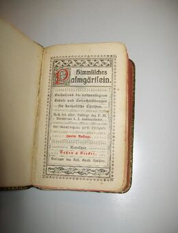 Himmlisches Palmgärtlein, Nacatemus, 2. Auflage, Butzon & Bercker 1909 - Büdelsdorf