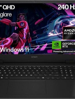 HP OMEN 17-db AMD Gaming-Notebook (43,94 cm/17,3 Zoll, AMD Ryzen™ AI 7 350, GeForce RTX 5060, 1000 GB SSD)