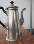 Antike "Shaw & Fisher Sheffield" Kaffee-Kanne, Zinn in 8810