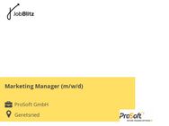 Marketing Manager (m/w/d) - Geretsried
