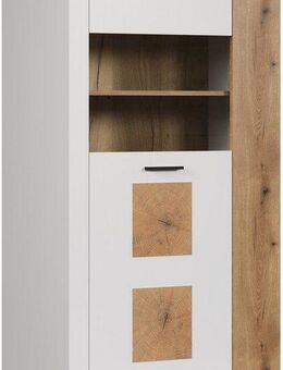 INOSIGN Standvitrine Linz (1-St) Stauraumvitrine mit eleganten Hirnholzapplikationen - 90/42/146 cm