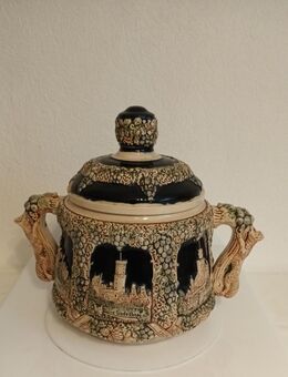Bowle Bowlentopf Rumtopf Vintage Keramik Steingut Burgen Weinreben, Weinblätter - Essen