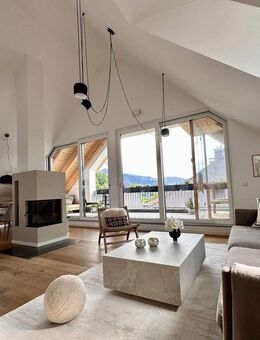 Bergblick, Sauna und Kamin - wunderschöne möblierte Dachgeschoss Wohnung in Tegernsee befristet - Tegernsee