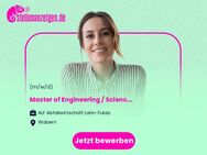 Master of Engineering / Science (m/w/d) - Wabern