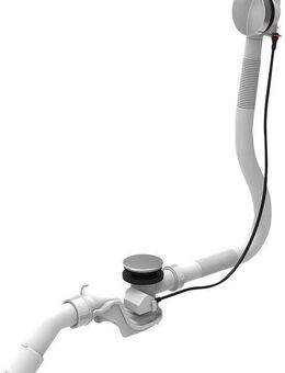 OTTOFOND Ab-Überlaufgarnitur Standard, Ablauf Ablauf waagerecht DN 40, Ablauf waagerecht DN 50, [1 1/2", 1-tlg., für Badewannen, chromfarben