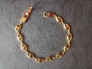 Armband, Modeschmuck, Goldfarben, Gliederkette, 19,5 cm - Bad Bederkesa