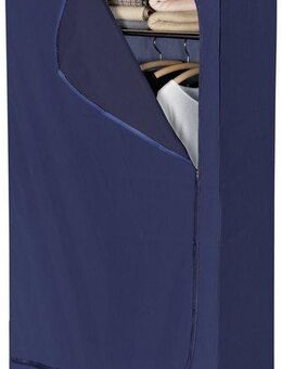 WENKO Stoffschrank Modell Business Faltschrank mit Ablage & Kleiderstange, Metallgestell, abwaschbar