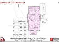 3Zi. OG mit Balkon ca. 85 m²-Wohnung 4-Kirchweg 16-79780 Stühlingen - Stühlingen