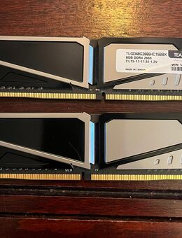 T-FORCE Vulcan (TeamGroup) DDR4 2666 MHz (2×8 GB, 16 GB Kit) – CL15 – Top Zustand - Marl (Nordrhein-Westfalen)