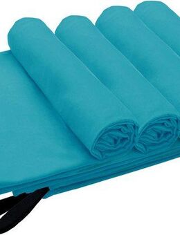 my home Handtücher Xavi, 4 Teile, ideal als Sporthandtuch, Reisehandtuch, Strandtuch, Microfaser (Set, 4-St), diverse Größen, sehr leicht, kompakt, schnelltrocknend, Mikrofaser