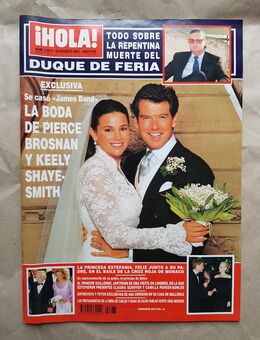 Zeitschrift HOLA 16 August 2001 Hochzeit Pierce Brosnan und Keely Shaye-Smith - Hamburg Wandsbek