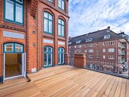 Hohe Decken, Altbaucharme und große Süd-West Dachterrasse - 400 Schritte zur Alster! - Hamburg