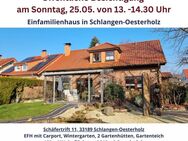 Charmantes Einfamilienhaus mit großzügigem Grundstück, Wintergarten und Doppelcarport - Schlangen