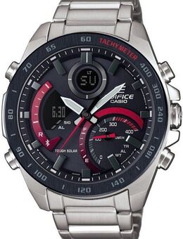 CASIO EDIFICE Smartwatch, Solaruhr, Armbanduhr, Herrenuhr, Android, iOS, Edelstahlarmband