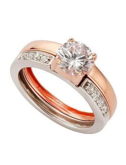 Firetti Fingerring Schmuck Geschenk Silber 925 Silberring "in Liebe", mit Zirkonia (synth)