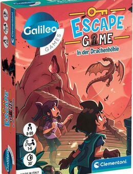 Clementoni® Spiel Galileo Games, Escape Games, In der Drachenhöhle, Made in Europe