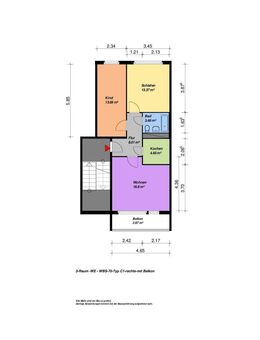 Ein schönes Zuhause mit idealem Süd-Balkon! - Neubrandenburg