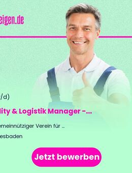 Facility & Logistik Manager (w/m/divers) - Technischer Allrounder (w/m/divers) für Gebäude und Lager - Wiesbaden