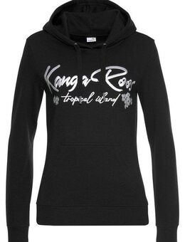 KangaROOS Kapuzensweatshirt Mit Stickerei und Blumendruck, Loungeanzug, Hoodie