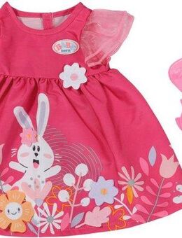 Baby Born Puppenkleidung Kleid Blümchen, 43 cm, mit Kleiderbügel