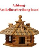 dobar Vogelfutterhaus Holzschindeldach 6-eckig Vogelhaus D#H136 in 75217