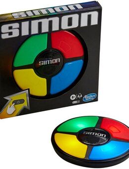 Hasbro Spiel Simon, Geschicklichkeitsspiel, mit Licht- und Soundeffekt
